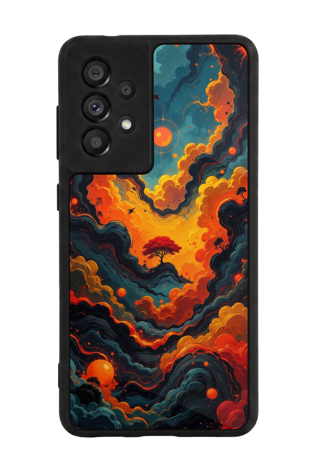 Samsung Galaxy A73 Uyumlu Abstract Tasarımlı Glossy Premium Kılıf