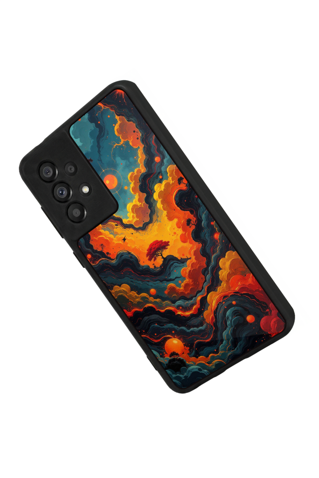 Samsung Galaxy A73 Uyumlu Abstract Tasarımlı Glossy Premium Kılıf