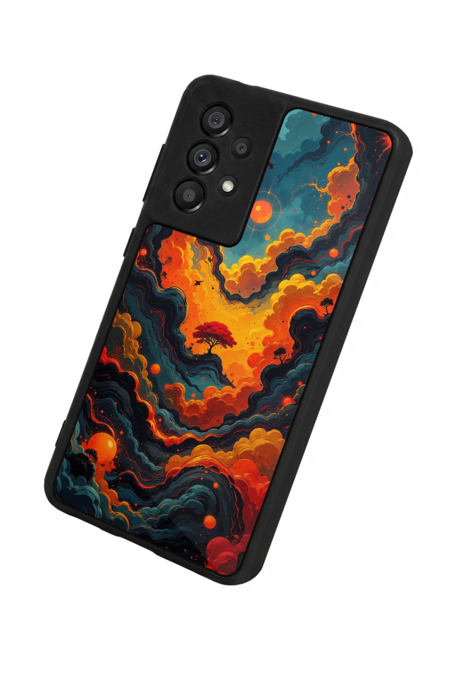 Samsung Galaxy A73 Uyumlu Abstract Tasarımlı Glossy Premium Kılıf