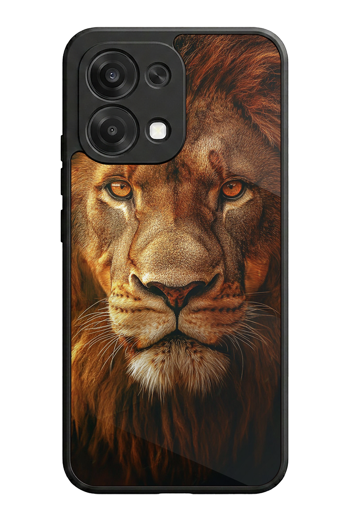 Oppo A6 Pro Uyumlu Aslan Tasarımlı Glossy Premium Kılıf