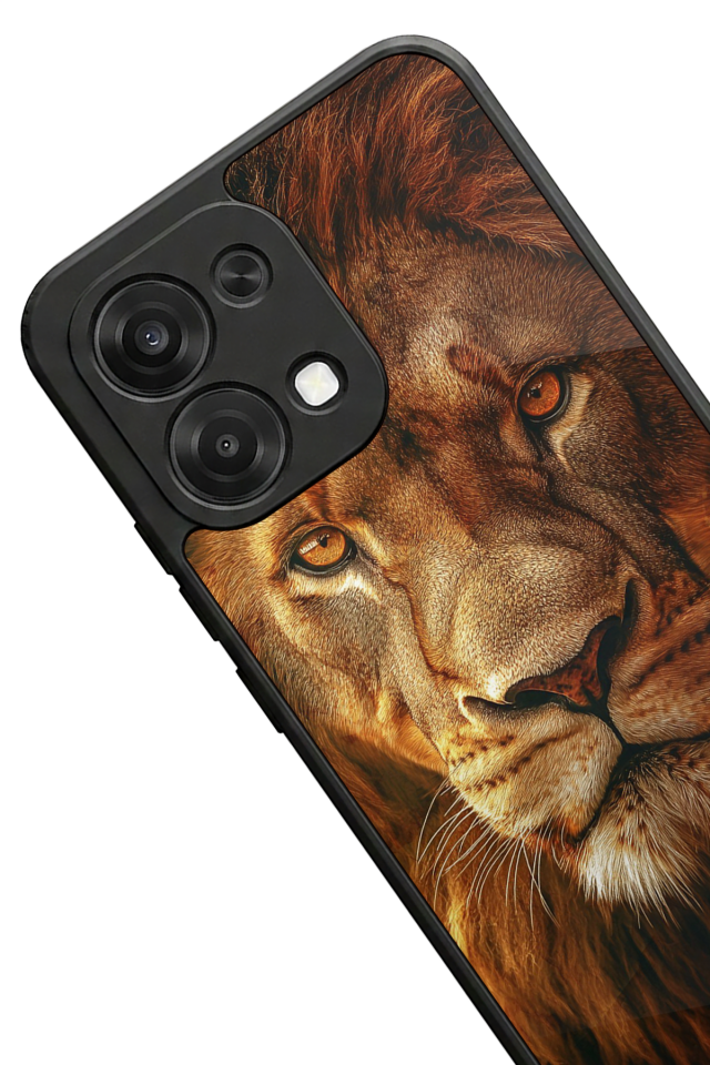 Oppo A6 Pro Uyumlu Aslan Tasarımlı Glossy Premium Kılıf