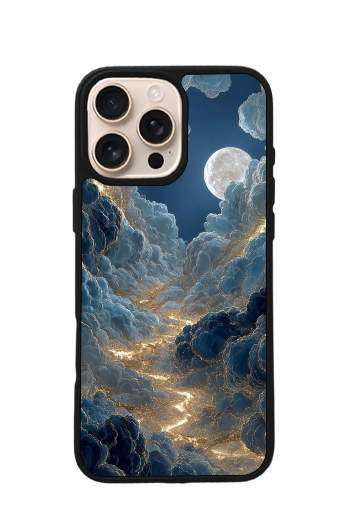 iPhone 15 Pro Max Uyumlu Ay Tasarımlı Glossy Premium Kılıf