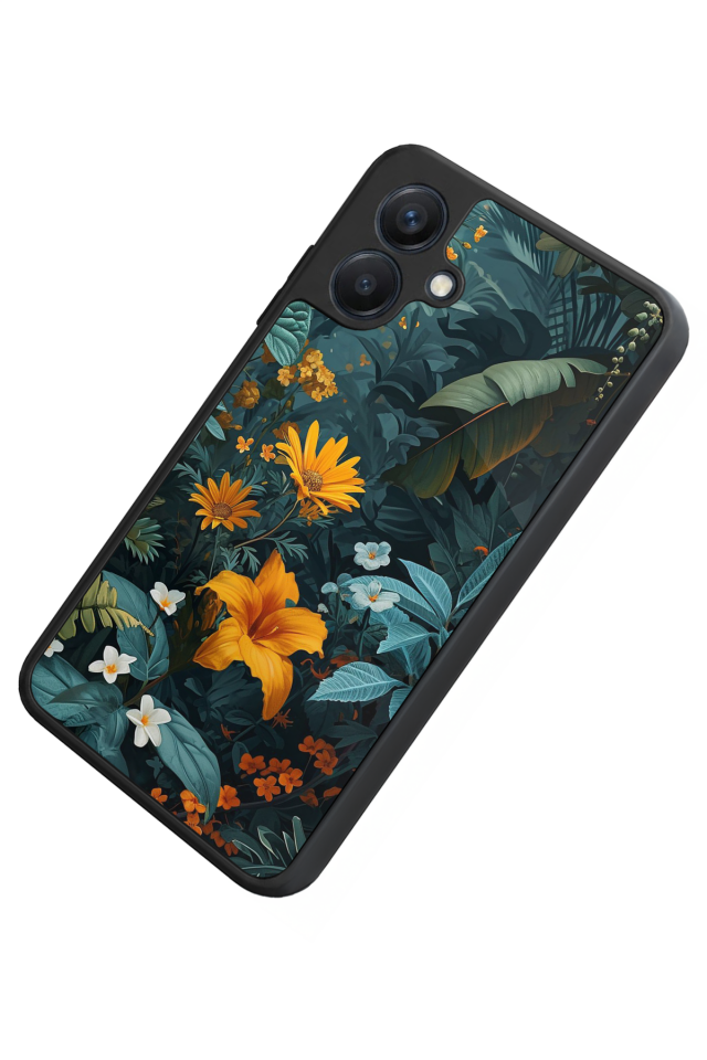 Samsung Galaxy A07 Uyumlu Botanik Tasarımlı Glossy Premium Kılıf