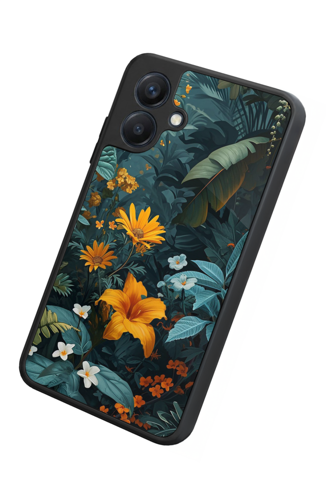 Samsung Galaxy A07 Uyumlu Botanik Tasarımlı Glossy Premium Kılıf