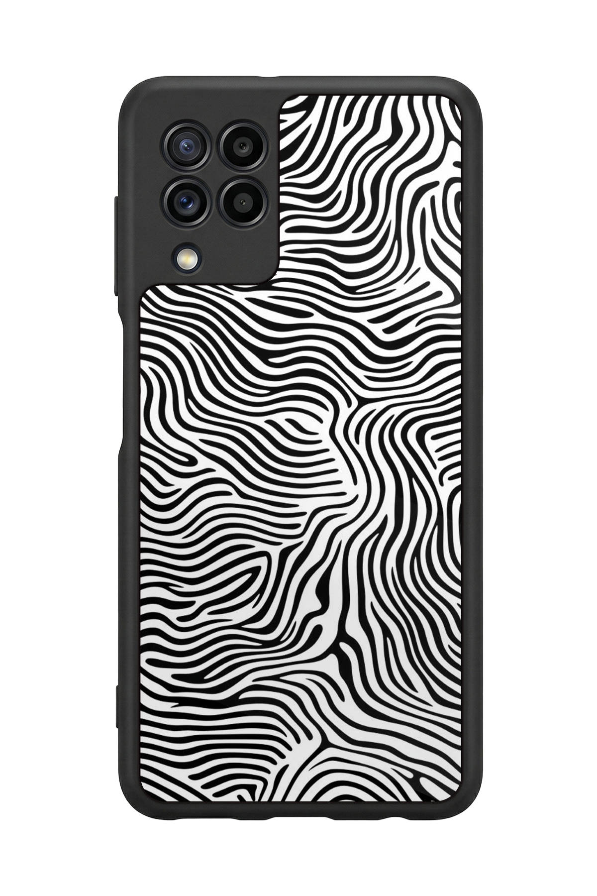 Samsung Galaxy M32 Uyumlu Çizgi Sanatı Tasarımlı Glossy Premium Kılıf