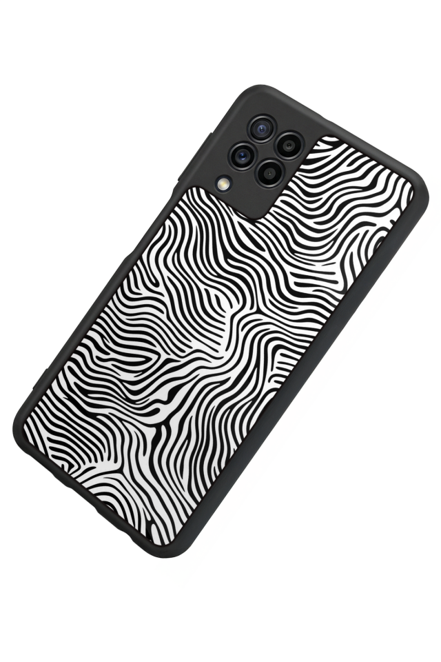 Samsung Galaxy M32 Uyumlu Çizgi Sanatı Tasarımlı Glossy Premium Kılıf