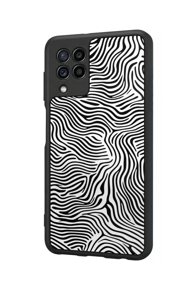 Samsung Galaxy M32 Uyumlu Çizgi Sanatı Tasarımlı Glossy Premium Kılıf