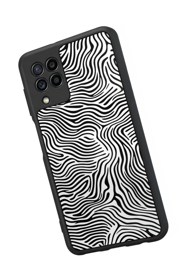 Samsung Galaxy M32 Uyumlu Çizgi Sanatı Tasarımlı Glossy Premium Kılıf