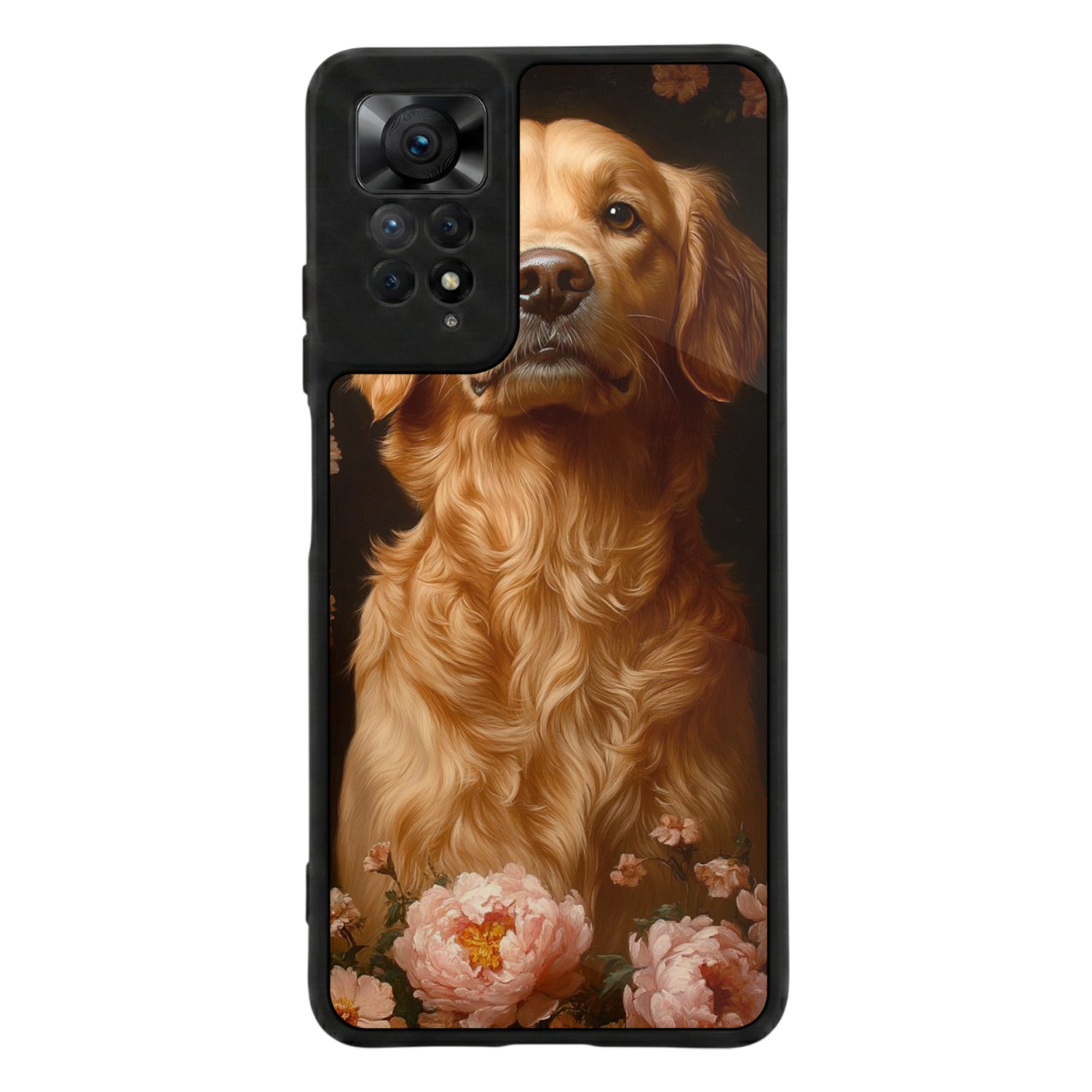 Xiaomi Redmi Note 11 Pro Uyumlu Golden Kopek Tasarımlı Glossy Premium Kılıf