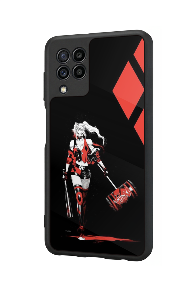 Samsung Galaxy M22 Uyumlu HarleyQueen Tasarımlı Glossy Premium Kılıf