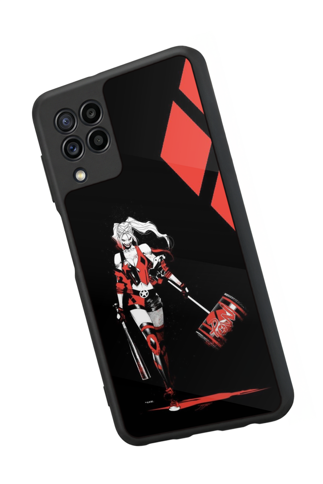 Samsung Galaxy M22 Uyumlu HarleyQueen Tasarımlı Glossy Premium Kılıf