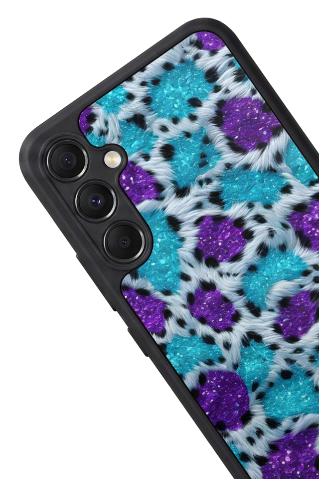 Samsung Galaxy A34 Uyumlu Hologram Leopar Tasarımlı Glossy Premium Kılıf