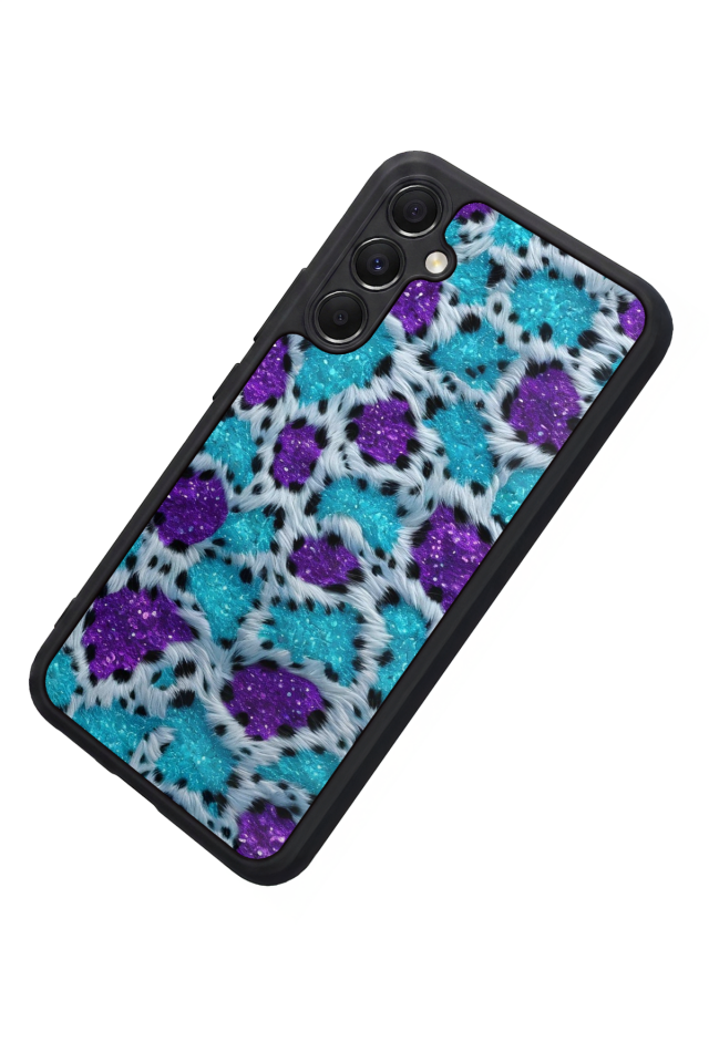 Samsung Galaxy A34 Uyumlu Hologram Leopar Tasarımlı Glossy Premium Kılıf