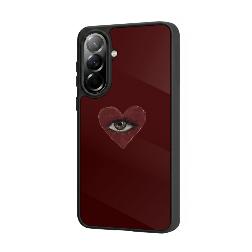 Samsung Galaxy A57 Uyumlu Kalp Love Tasarımlı Glossy Premium Kılıf