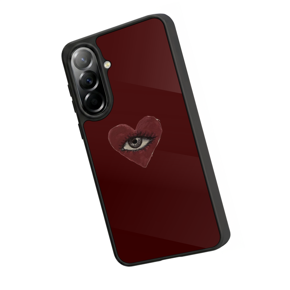 Samsung Galaxy A57 Uyumlu Kalp Love Tasarımlı Glossy Premium Kılıf