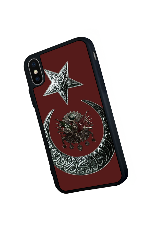 iPhone XS Max Uyumlu Osmanli Tugrasi Tasarımlı Glossy Premium Kılıf