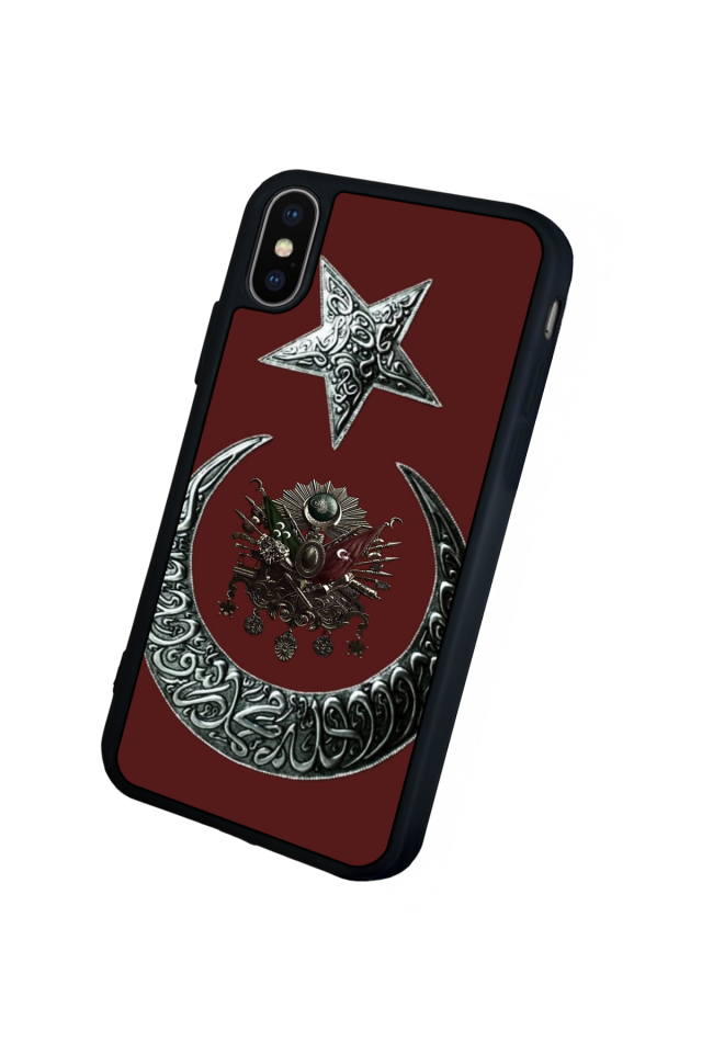 iPhone XS Max Uyumlu Osmanli Tugrasi Tasarımlı Glossy Premium Kılıf