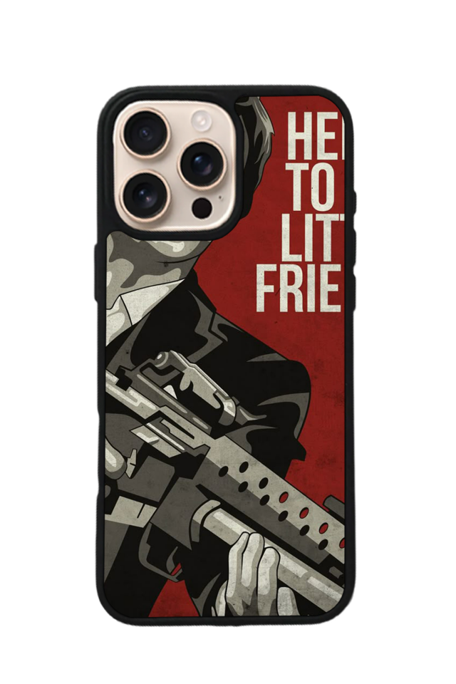 iPhone 16 Pro Uyumlu Scarface Tasarımlı Glossy Premium Kılıf