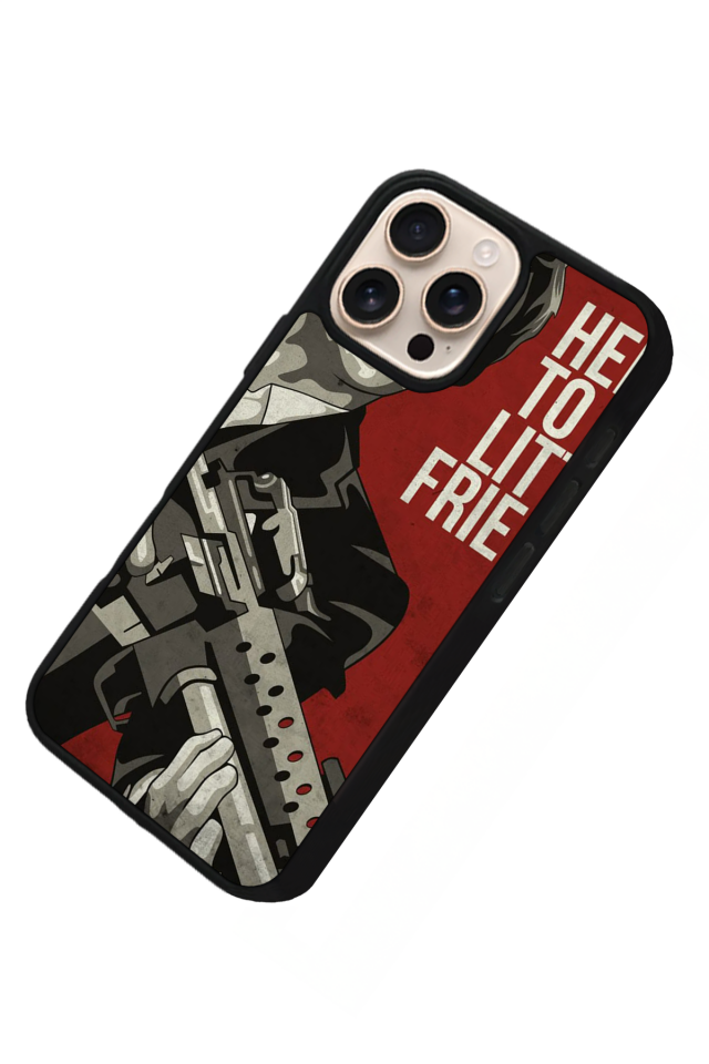 iPhone 16 Pro Uyumlu Scarface Tasarımlı Glossy Premium Kılıf