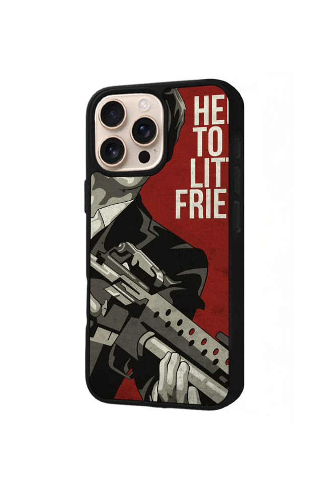 iPhone 16 Pro Uyumlu Scarface Tasarımlı Glossy Premium Kılıf