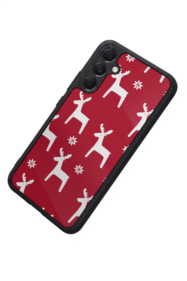 Samsung Galaxy M34 Uyumlu Yilbasi Christmas Tasarımlı Glossy Premium Kılıf