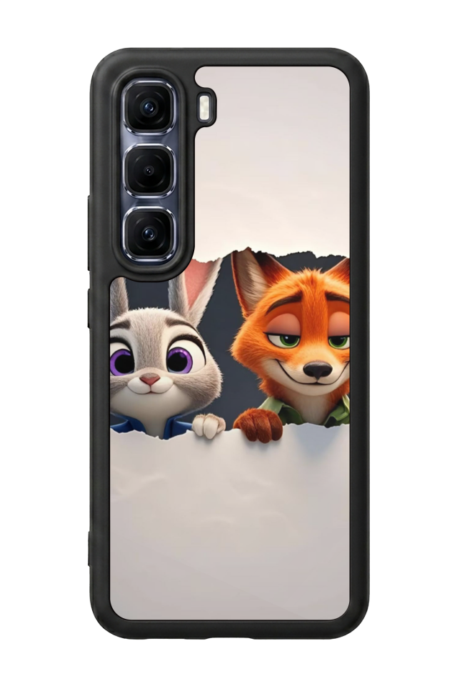 Infinix Hot 60 Pro Plus Uyumlu Zootropolis Tasarımlı Glossy Premium Kılıf
