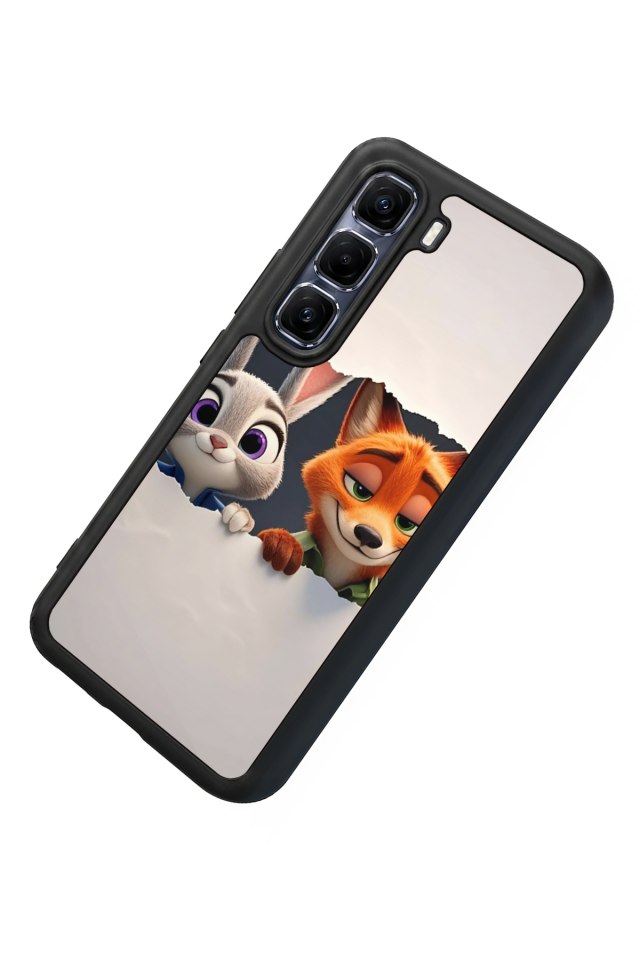 Infinix Hot 60 Pro Plus Uyumlu Zootropolis Tasarımlı Glossy Premium Kılıf
