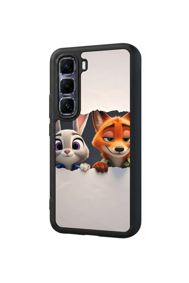 Infinix Hot 60 Pro Plus Uyumlu Zootropolis Tasarımlı Glossy Premium Kılıf