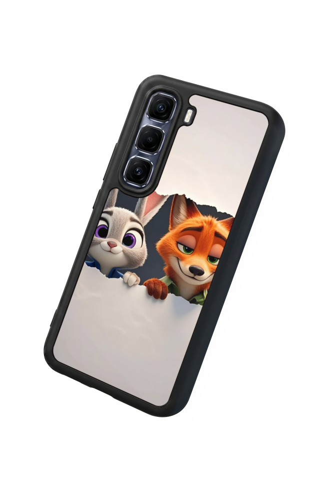 Infinix Hot 60 Pro Plus Uyumlu Zootropolis Tasarımlı Glossy Premium Kılıf