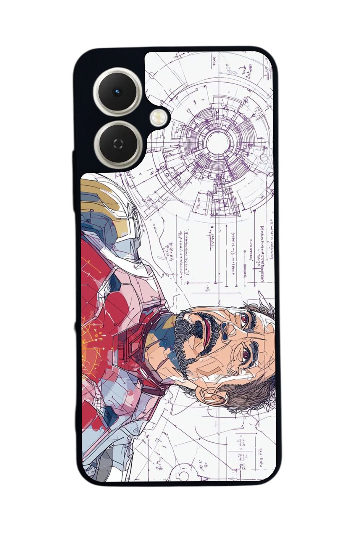 Tecno Spark GO 2 Uyumlu Iron Man ( Demir Adam ) Tasarımlı Glossy Premium Kılıf