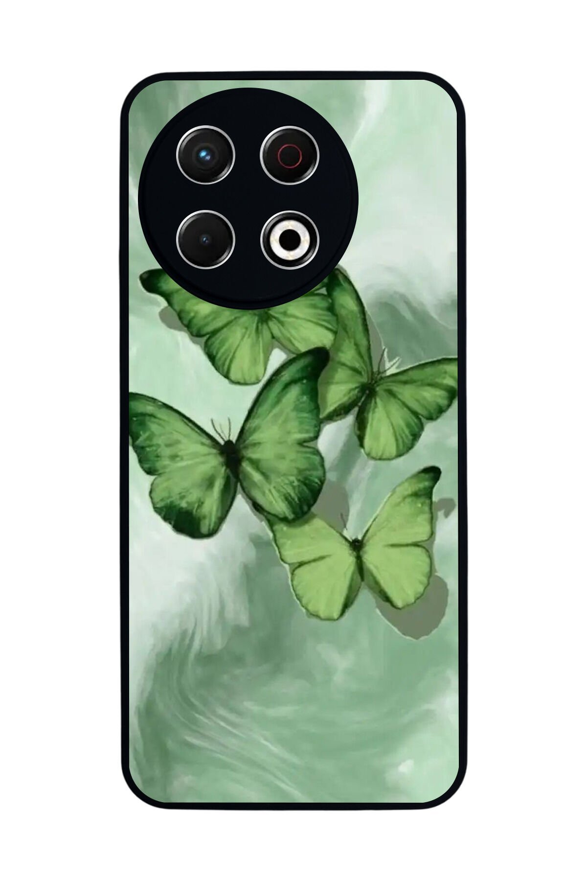 Tecno Spark 30 Pro Uyumlu Kelebek Tasarımlı Glossy Premium Kılıf