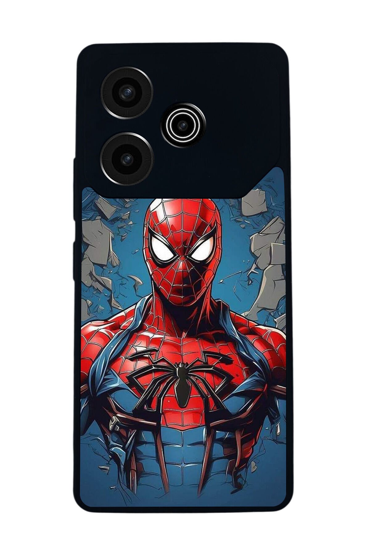 Tecno Pova 6 Uyumlu Spider Man ( Örümcek Adam ) Tasarımlı Glossy Premium Kılıf