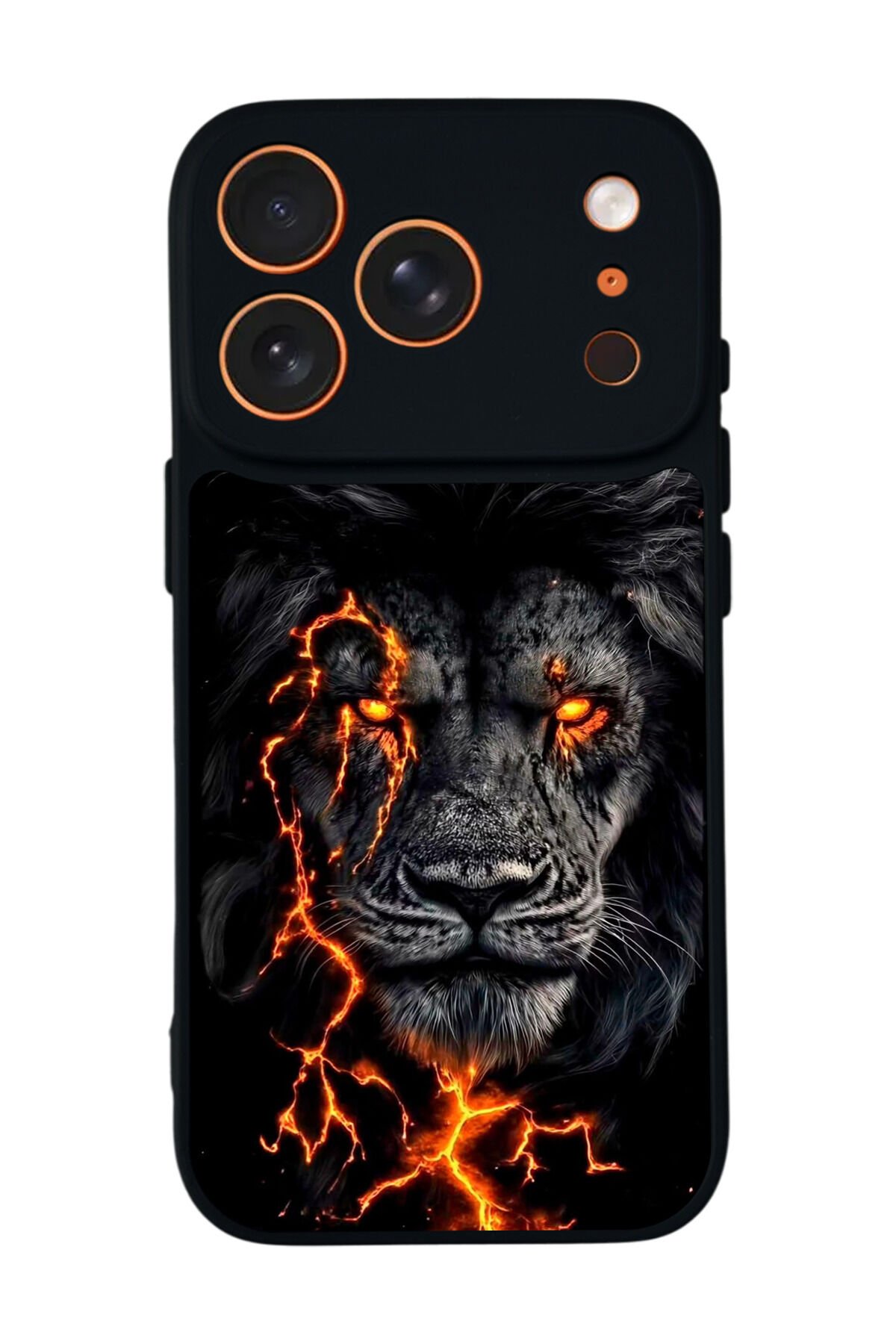 iPhone 17 Pro Max Uyumlu Aslan Tasarımlı Glossy Premium Kılıf