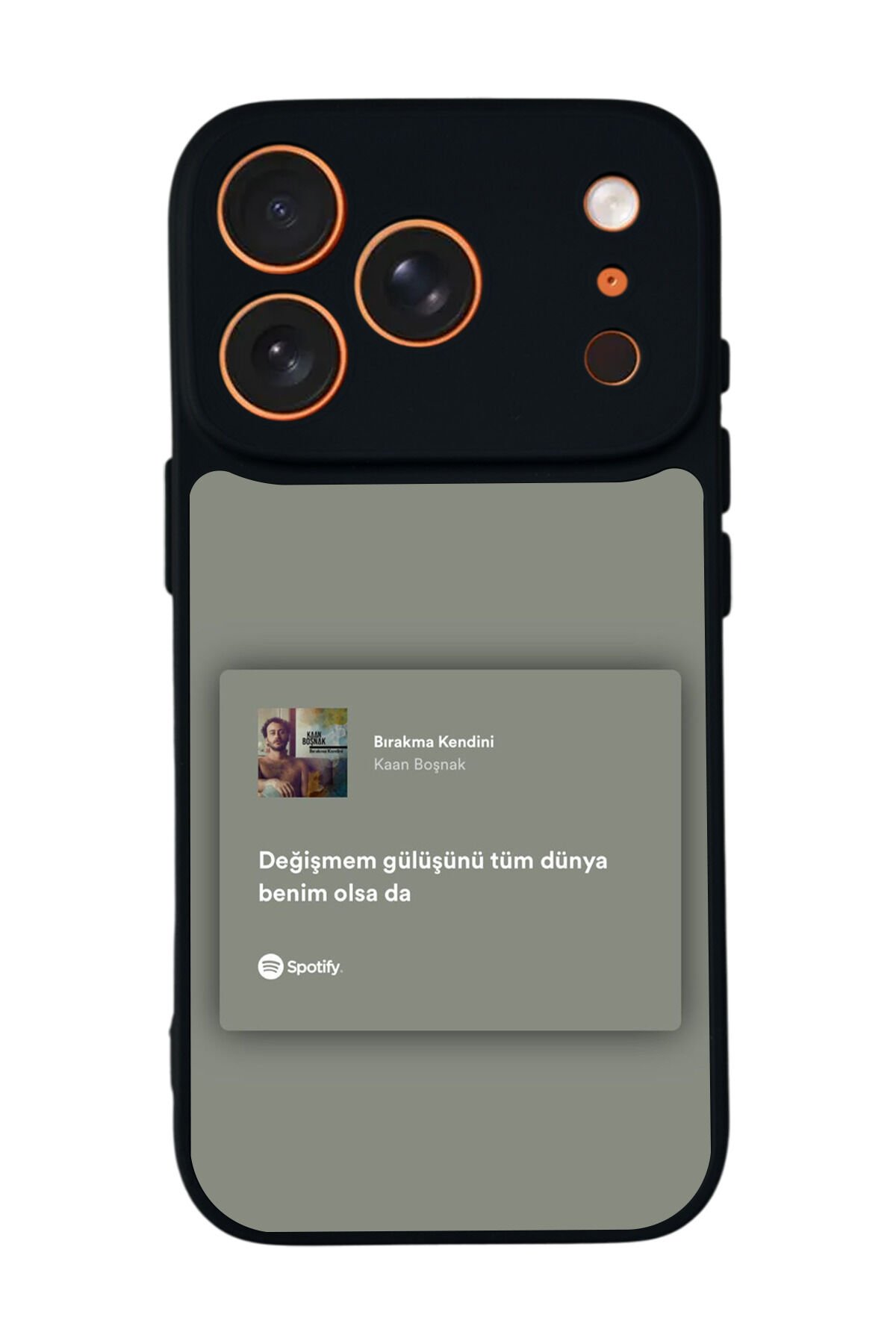 iPhone 17 Pro Uyumlu Sarki Sozleri Tasarımlı Glossy Premium Kılıf