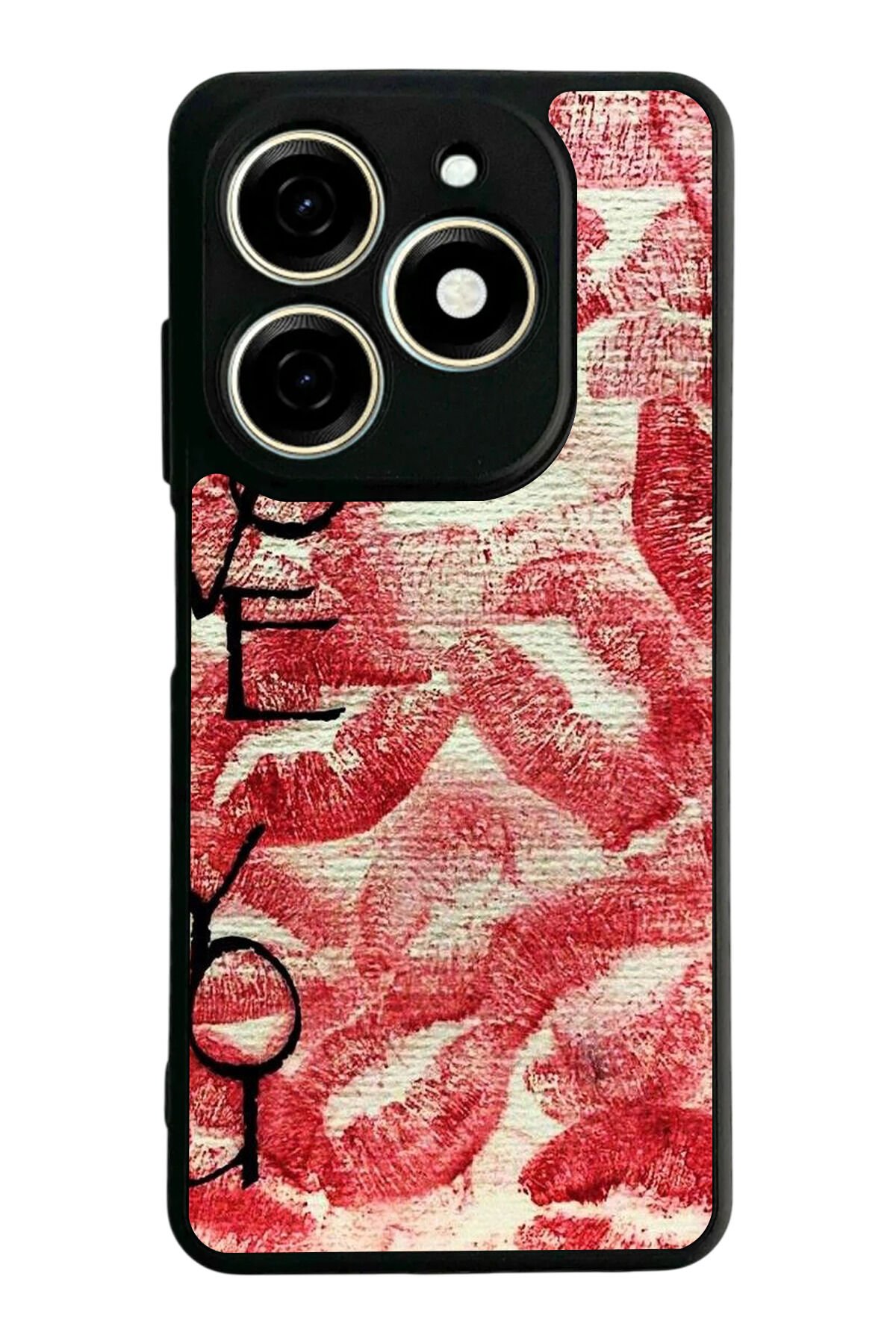 Infınıx Smart 8 Pro Uyumlu Dudak Tasarımlı Glossy Premium Kılıf