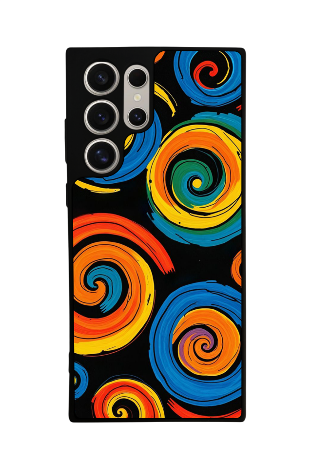 Samsung Galaxy S22 Ultra Uyumlu Abstract Tasarımlı Glossy Premium Kılıf