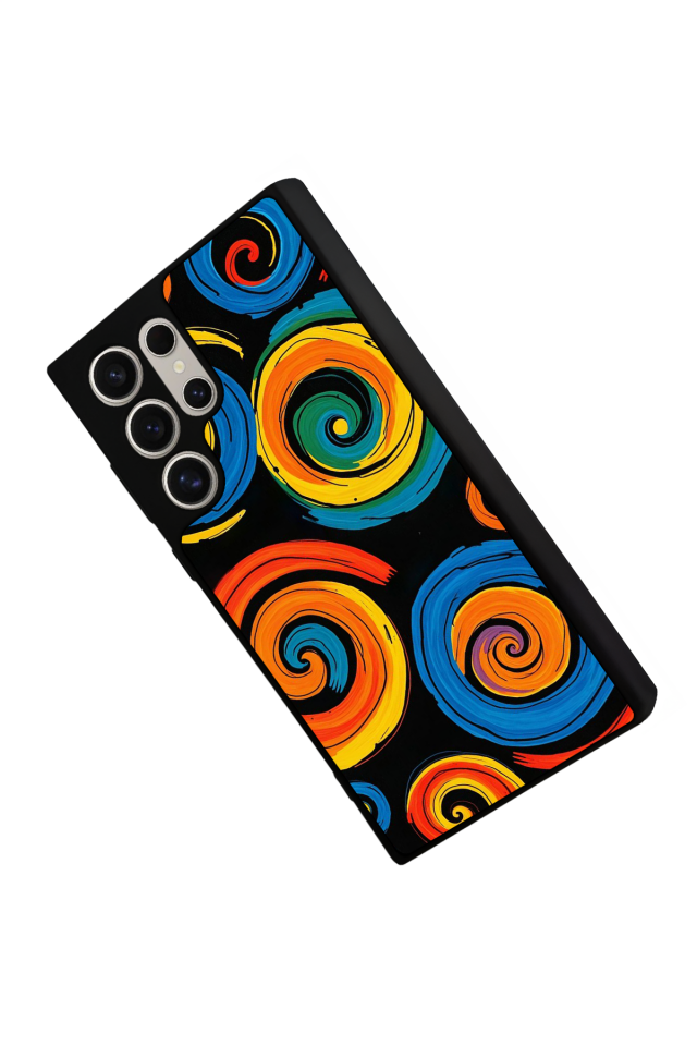 Samsung Galaxy S22 Ultra Uyumlu Abstract Tasarımlı Glossy Premium Kılıf