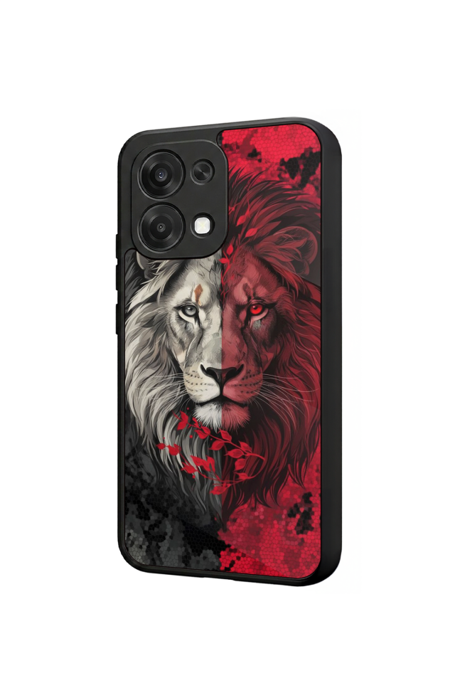 Oppo A6 Pro Uyumlu Aslan Tasarımlı Glossy Premium Kılıf