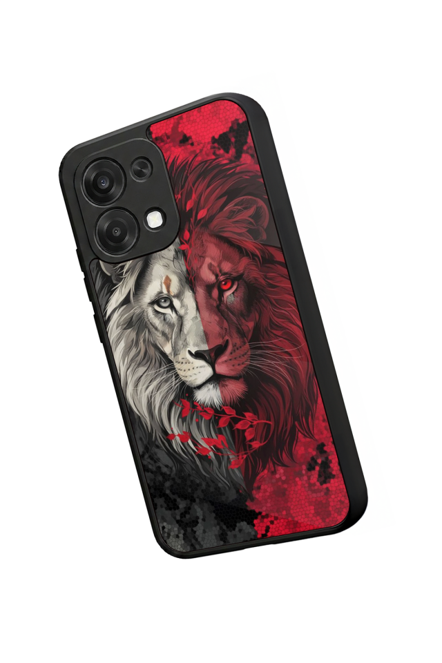 Oppo A6 Pro Uyumlu Aslan Tasarımlı Glossy Premium Kılıf