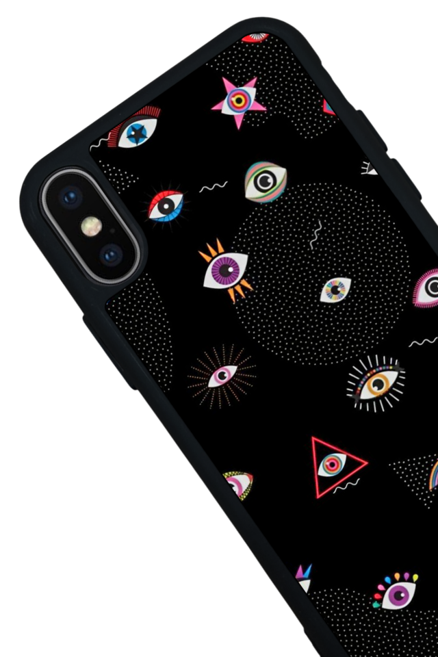 iPhone XS Max Uyumlu Göz Tasarımlı Glossy Premium Kılıf