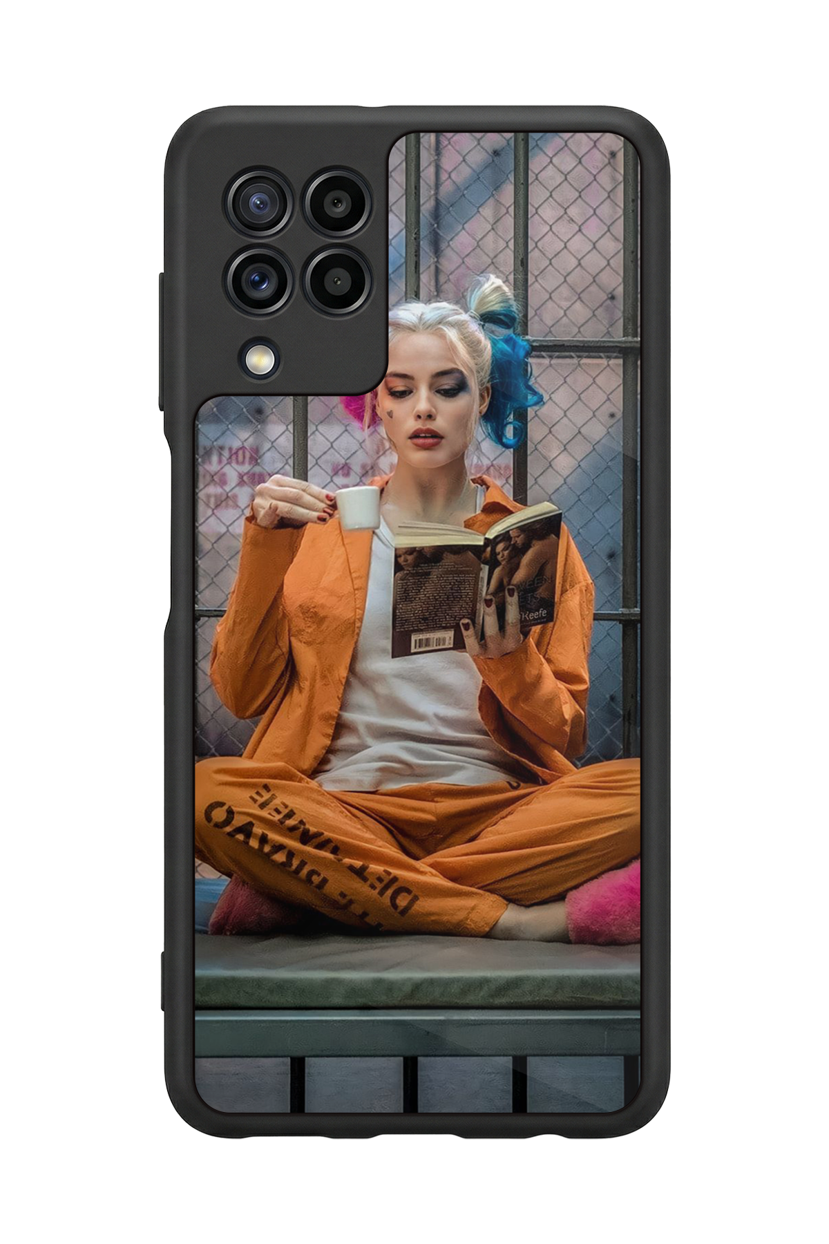 Samsung Galaxy M22 Uyumlu HarleyQueen Tasarımlı Glossy Premium Kılıf