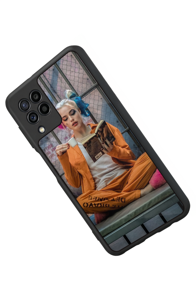 Samsung Galaxy M22 Uyumlu HarleyQueen Tasarımlı Glossy Premium Kılıf