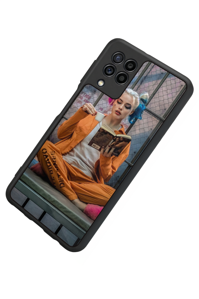 Samsung Galaxy M22 Uyumlu HarleyQueen Tasarımlı Glossy Premium Kılıf