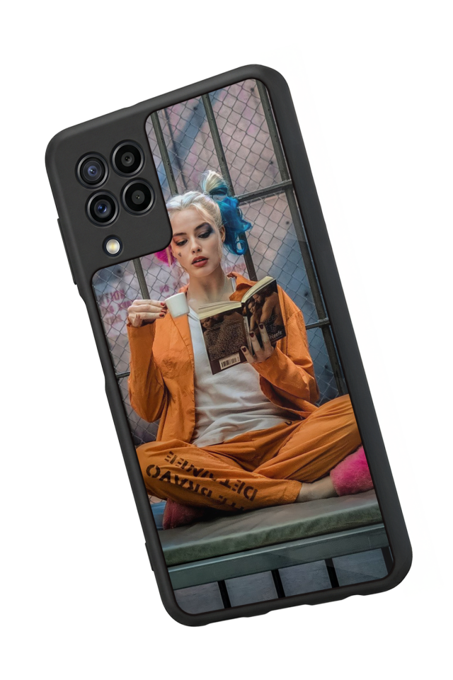 Samsung Galaxy M22 Uyumlu HarleyQueen Tasarımlı Glossy Premium Kılıf
