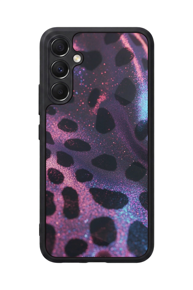 Samsung Galaxy A34 Uyumlu Hologram Leopar Tasarımlı Glossy Premium Kılıf