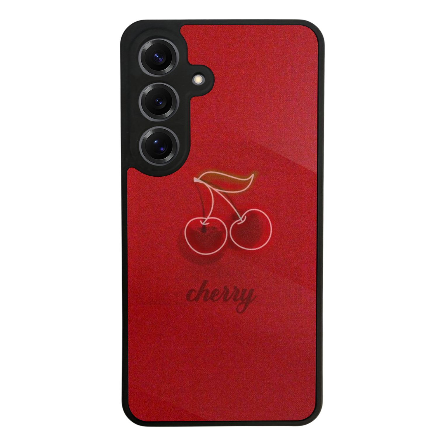 Samsung Galaxy S25 Uyumlu Kiraz Tasarımlı Glossy Premium Kılıf
