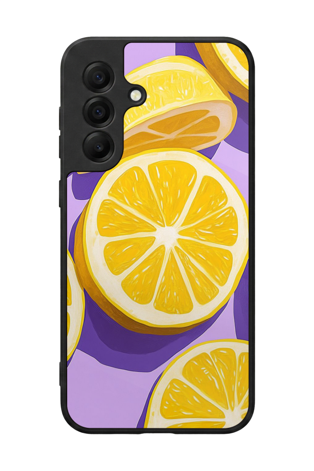 Samsung Galaxy A17 Uyumlu Limon Tasarımlı Glossy Premium Kılıf