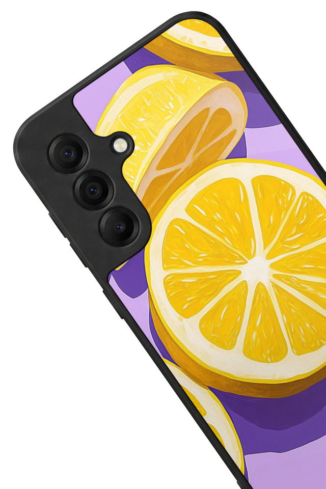 Samsung Galaxy A17 Uyumlu Limon Tasarımlı Glossy Premium Kılıf