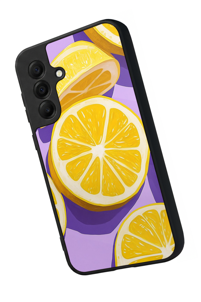 Samsung Galaxy A17 Uyumlu Limon Tasarımlı Glossy Premium Kılıf