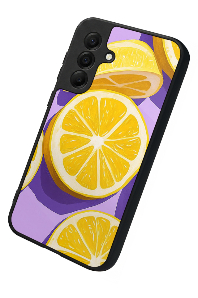 Samsung Galaxy A17 Uyumlu Limon Tasarımlı Glossy Premium Kılıf